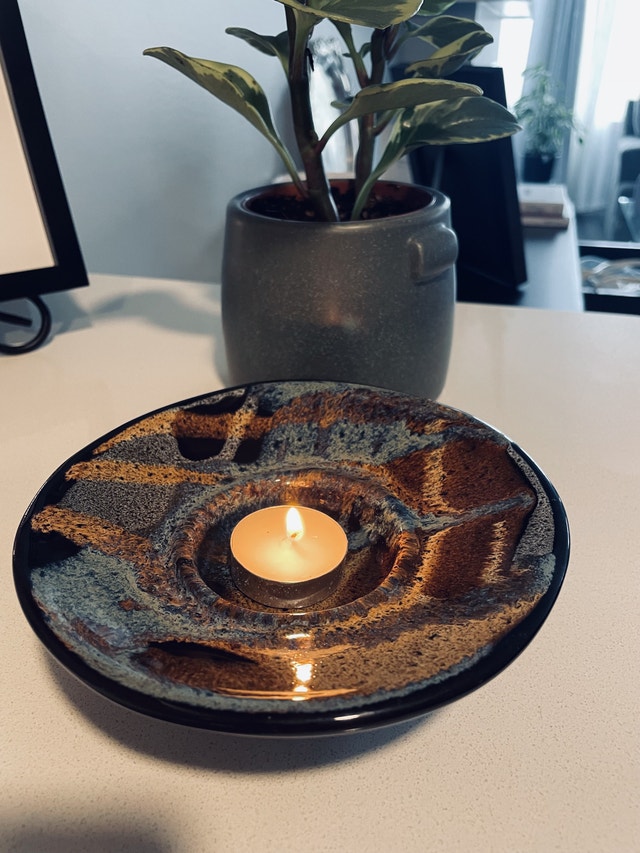 Ceramic candle holder - photo 3