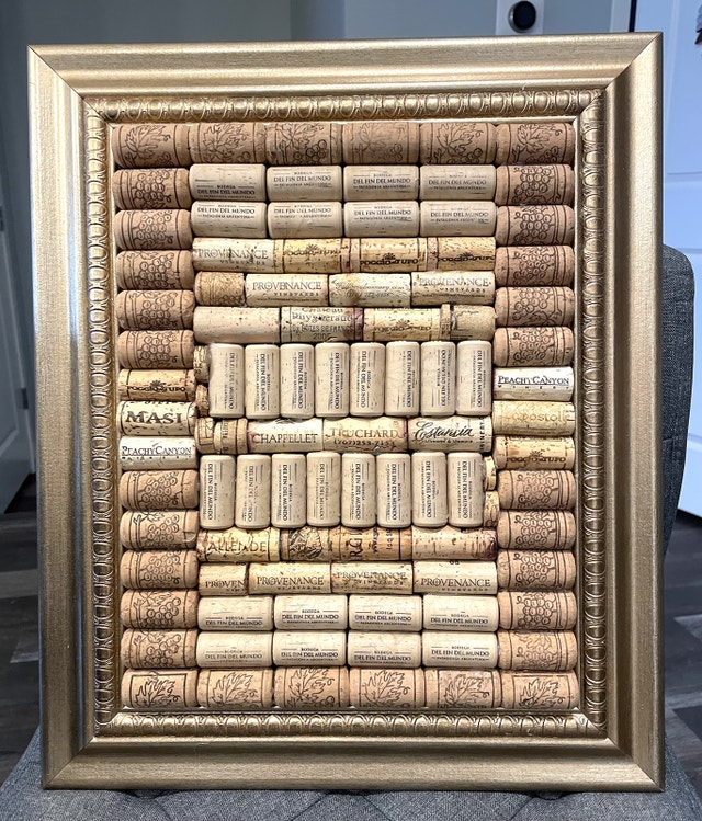 Custom Wine Cork Picture Frame