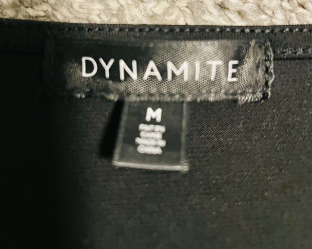 Dynamite women’s black knit shirt - photo 2