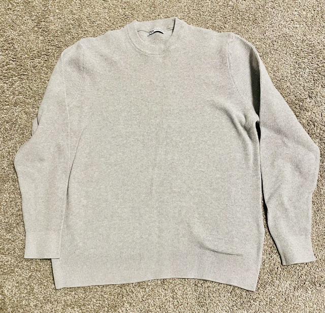 Zara Men's Waffle Knit Sweater