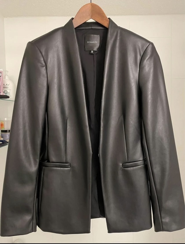 Dynamite Faux Leather Jacket