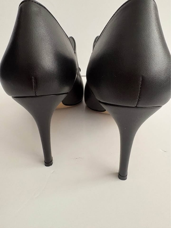 Chanel Black Leather Pumps w/ CC Logo – Size 41 (US 10) - photo 5