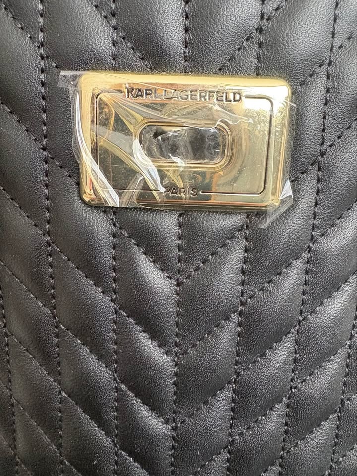 Karl Lagerfeld Paris Quilted Tote – Black Gold - photo 2