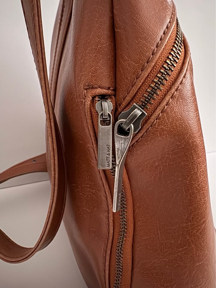 Matt & Nat Vegan Leather Backpack | Cognac Brown - photo 4