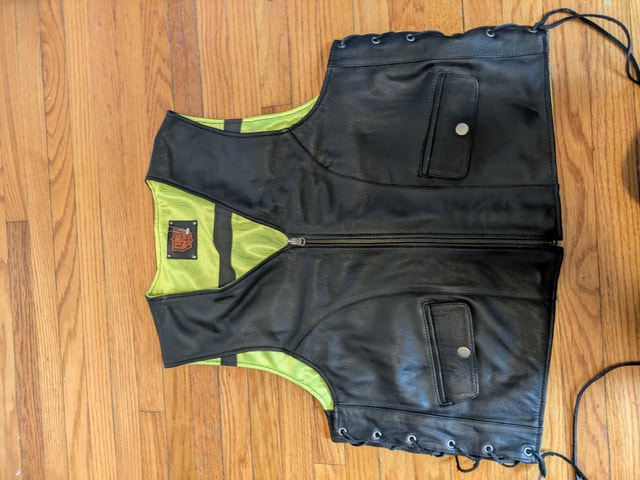 Genuine Leather XL Reversible Vest