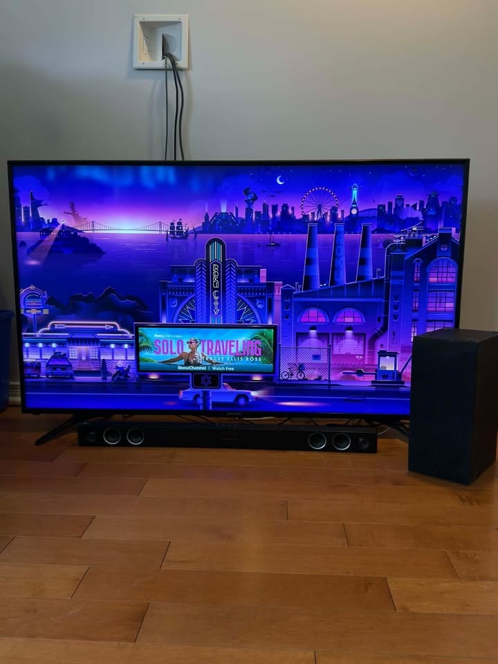 Sharp 65” 4K Roku Smart TV + LG Soundbar & Subwoofer - photo 3