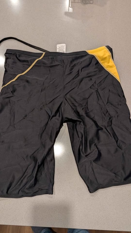 THE FINALS Black Yellow Swim Jammers Size 36 - photo 3