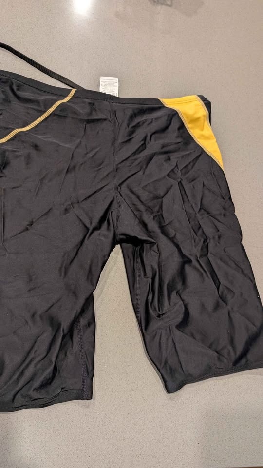 THE FINALS Black Yellow Swim Jammers Size 36 - photo 4