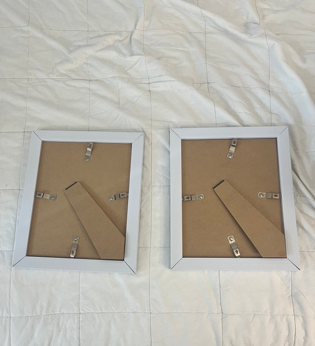 Set of 2 White Framed Abstract Prints - photo 2