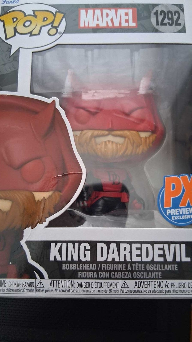 Pop Marvel King Daredevil #1292 Previews Exclusive Vinyl Figure