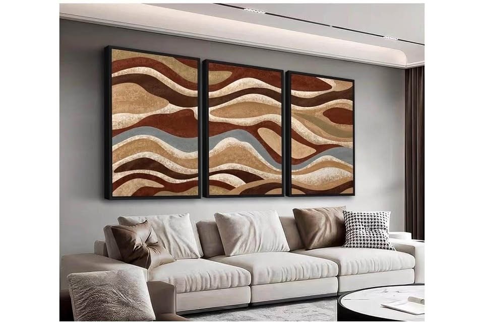 779 - NEW Large Framed Abstract Wall Art