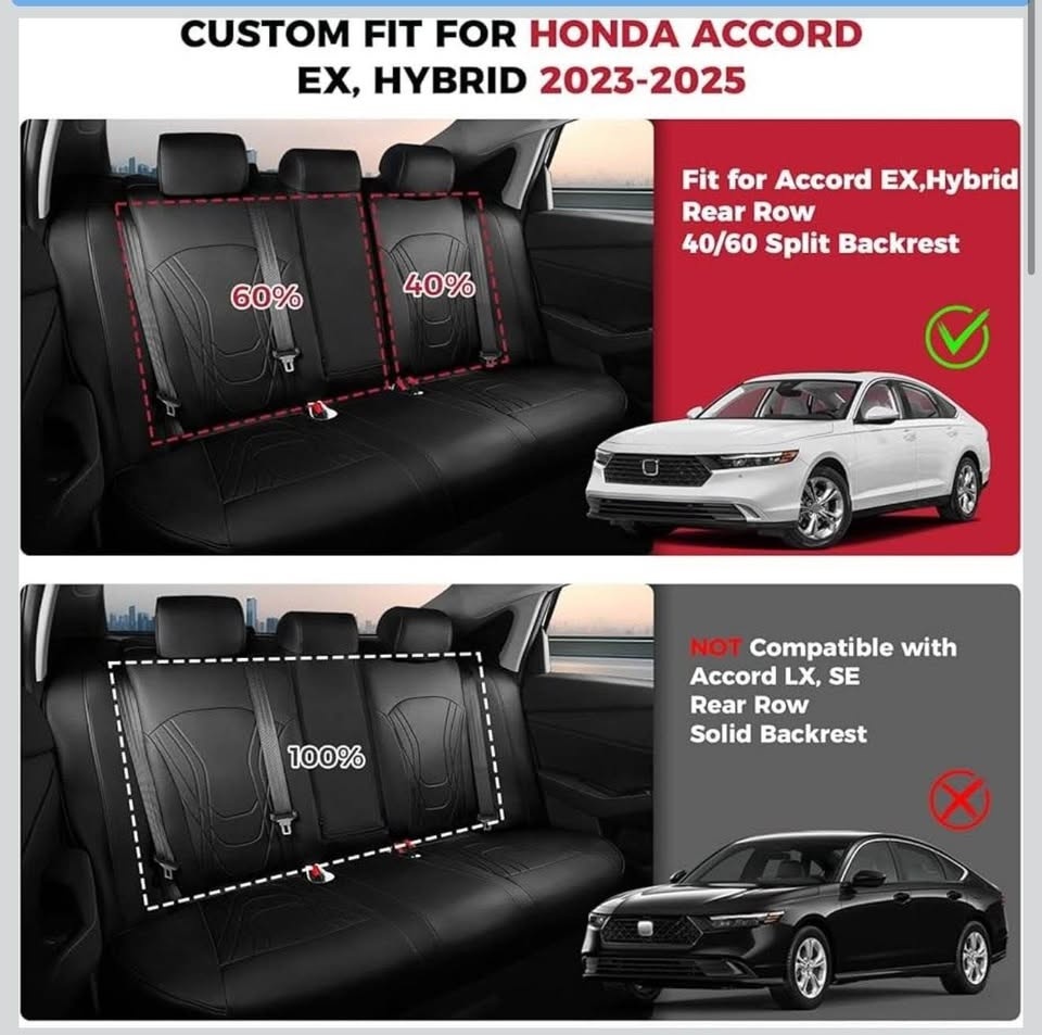 318 - NEW Honda Accord Seat Covers. Full set - photo 3