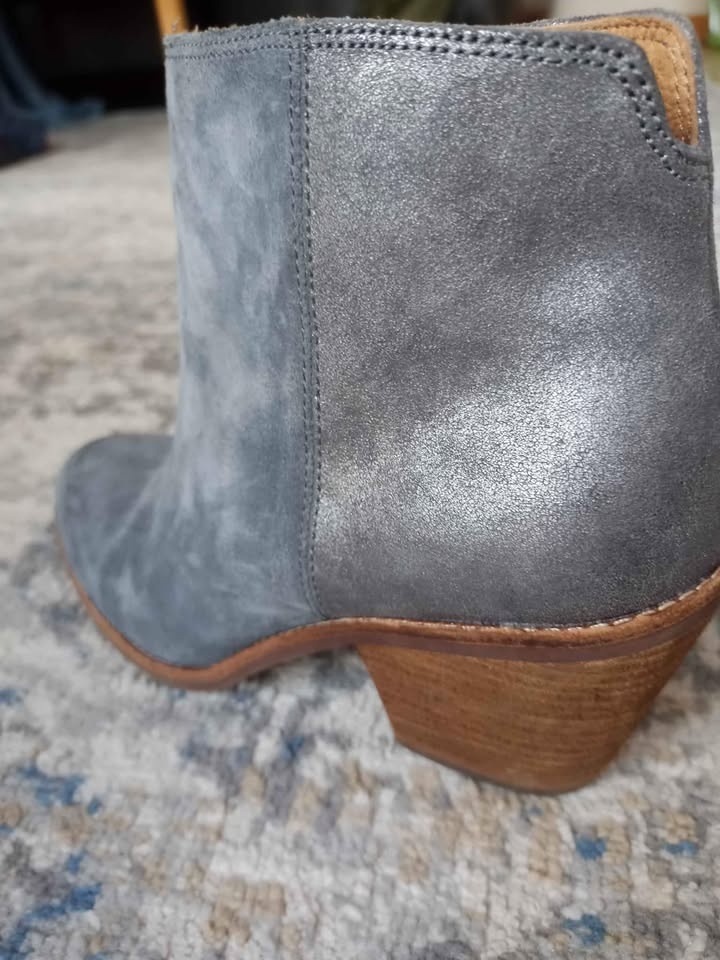 Gray Suede Sofft Booties - Size 8 - photo 2