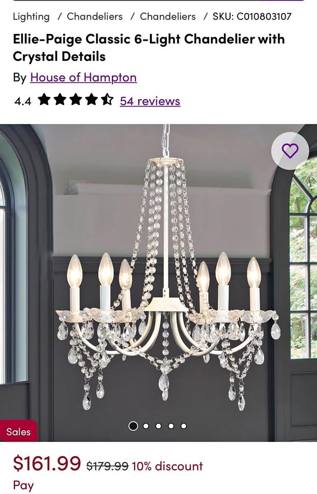 6 Light Chandelier