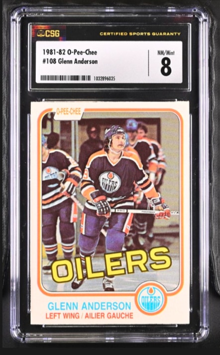 1981-82 O-PEE-CHEE Glenn Anderson #108 CSG 8