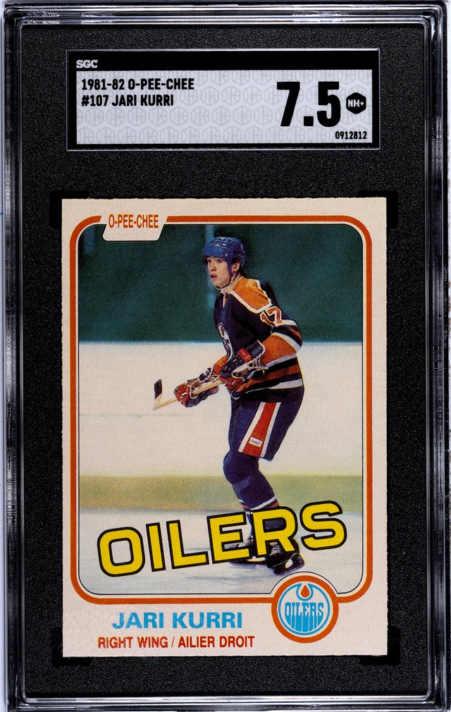 1981-82 O-PEE-CHEE Jari Kurri RC #107 SGC 7.5