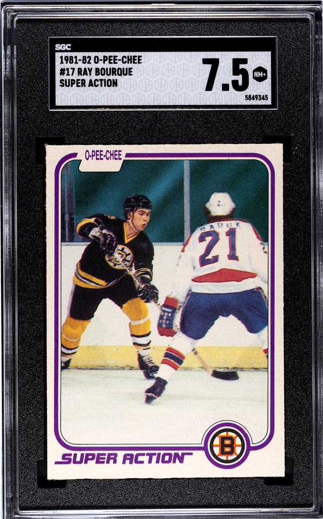 1981-82 O-PEE-CHEE OPC Ray Bourque #17 SGC 7.5