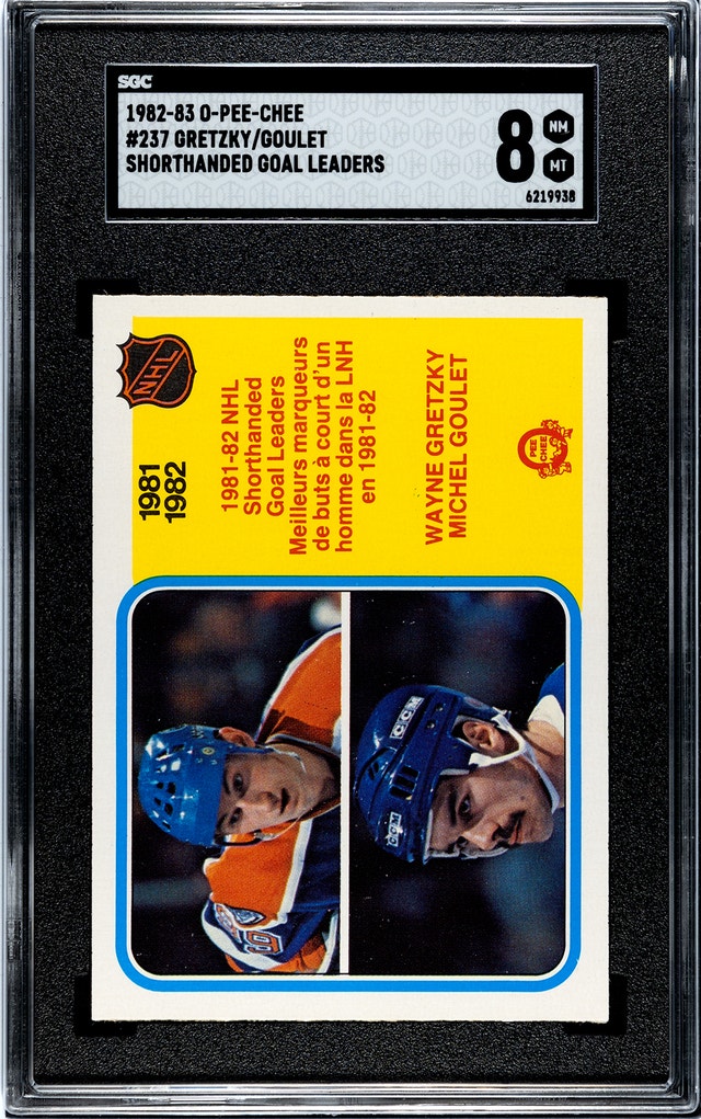 1982-83 O-PEE-CHEE OPC - WAYNE GRETZKY SHGL - SGC 8