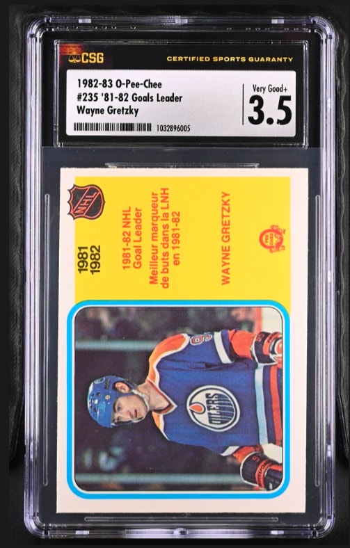1982-83 O-PEE-CHEE OPC - WAYNE GRETZKY GL - CSG 3.5