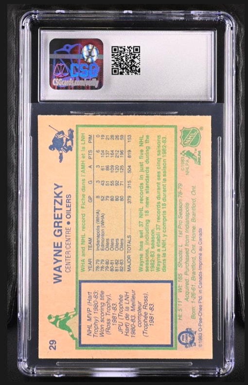 1983-84 O-PEE-CHEE WAYNE GRETZKY CSG 8 - photo 2