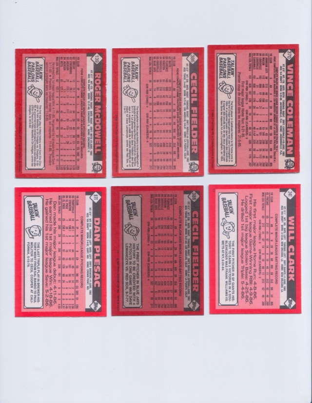 1986 Topps & OPC Rookies - 6 Card Lot Cecil Fielder - photo 2