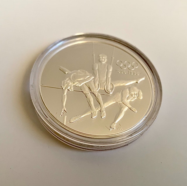 1996 Olympic RCM $15 Silver Coin - photo 2