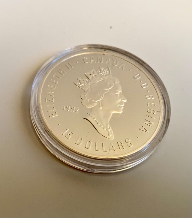 1996 Olympic RCM $15 Silver Coin - photo 3
