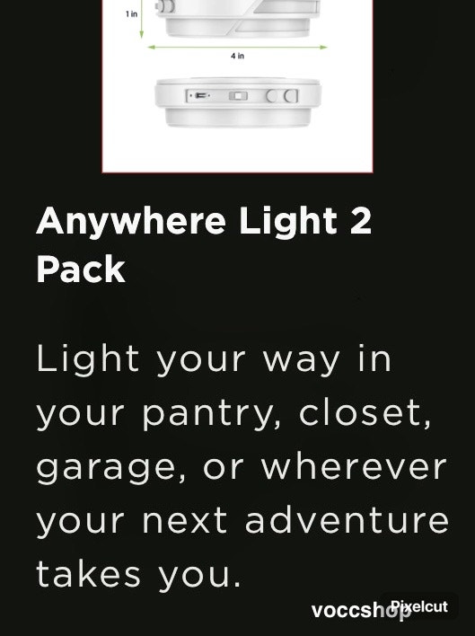 Infinity X1 Motion Activated Puck Light, 2-pack