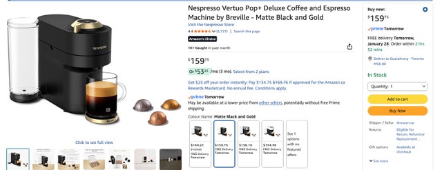 Vertuo Espresso Machine