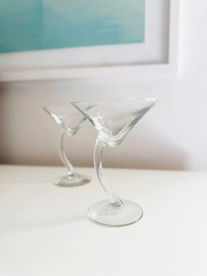 Twisted Stem Martini Glasses (Set of 2) - photo 3