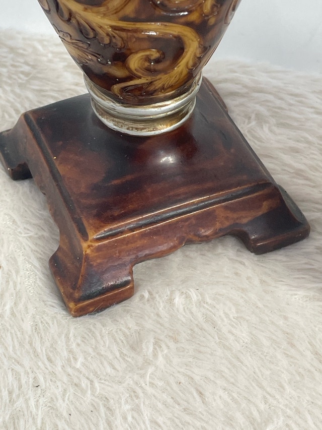Vintage Ornate Resin Candle Holder 9” - photo 4