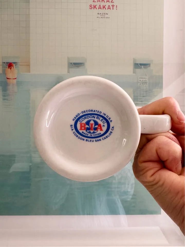 Rare Vintage Starbucks Cordon Bleu White Mug image indicator(2)