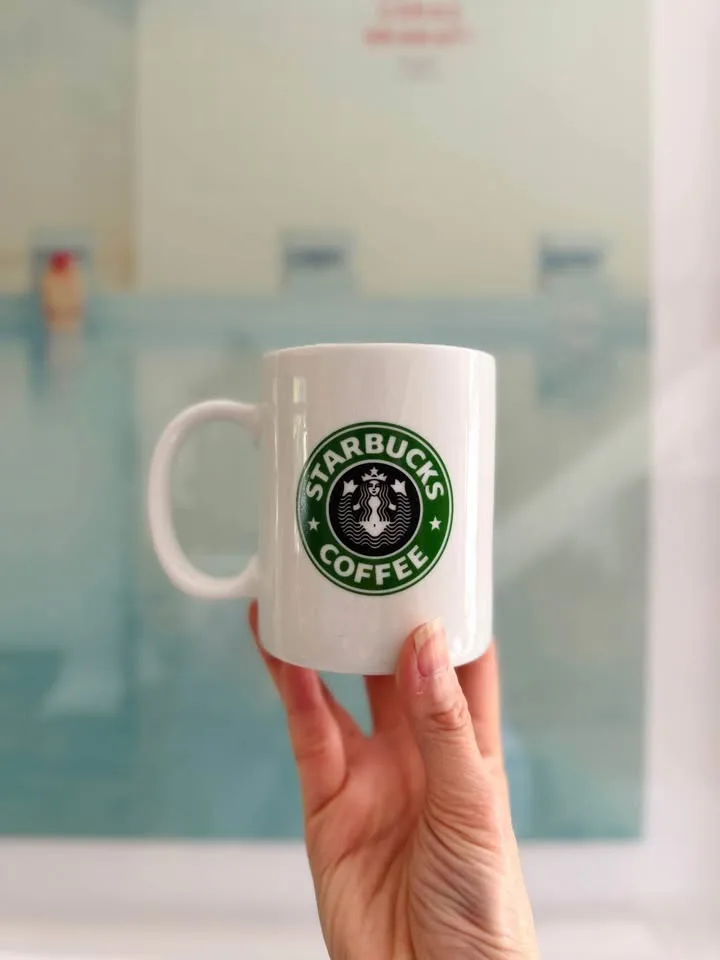 Rare Vintage Starbucks Cordon Bleu White Mug image indicator(3)