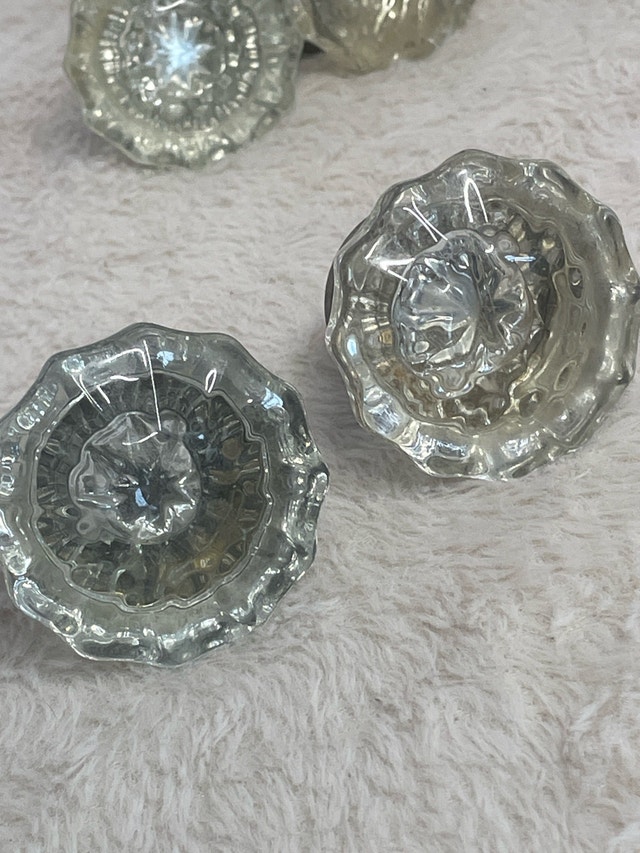 Antique Victorian Glass Doorknob Fluted Around Edge - photo 4