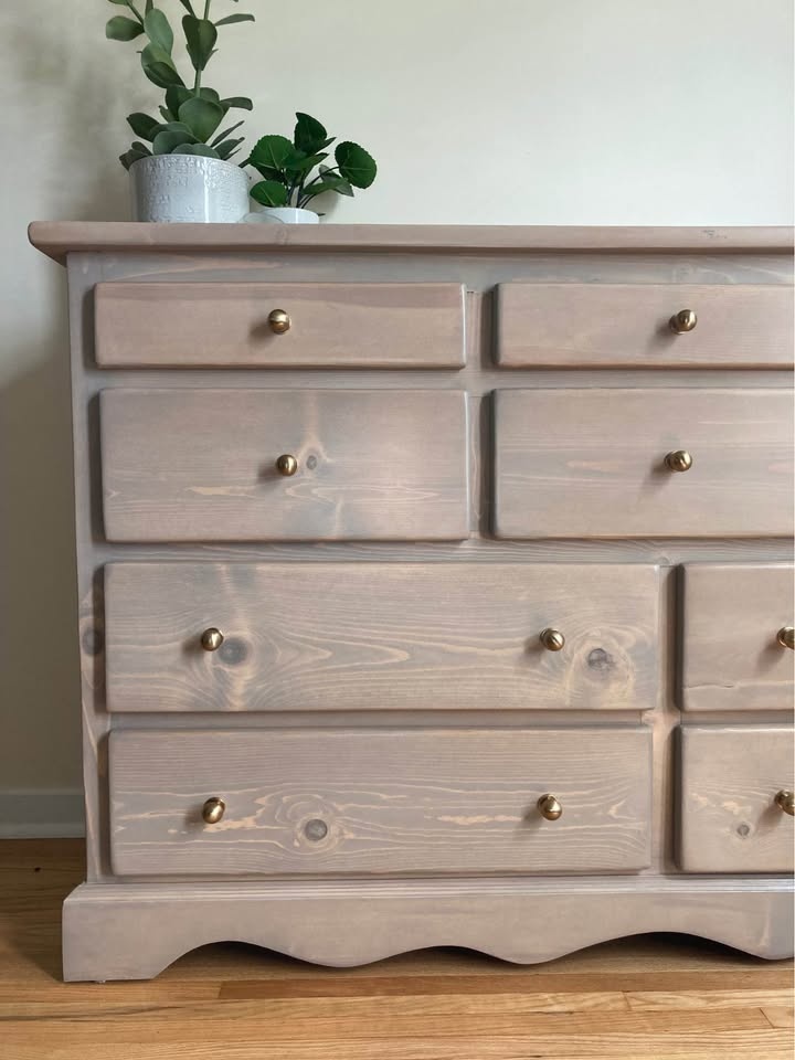 Solid Wood Vintage Dresser | 10 Drawers - photo 5