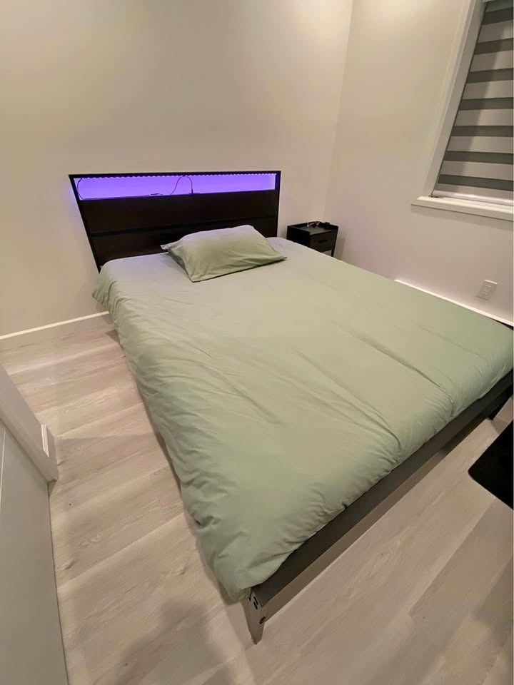 Queen Bed Frame and Mattress