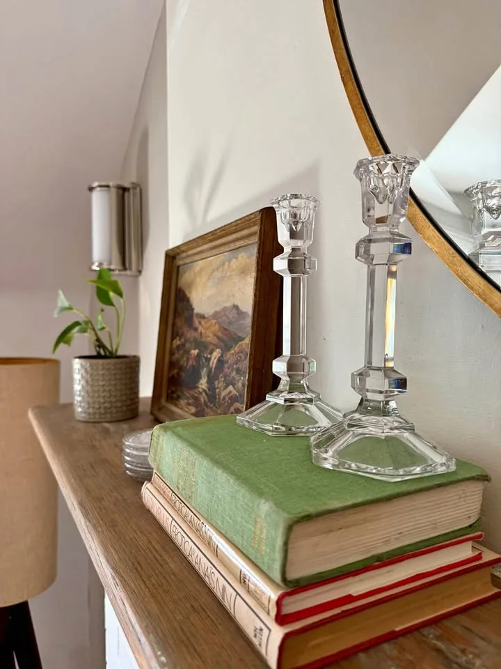 Hollywood Regency Style Crystal Candleholder thumbnail