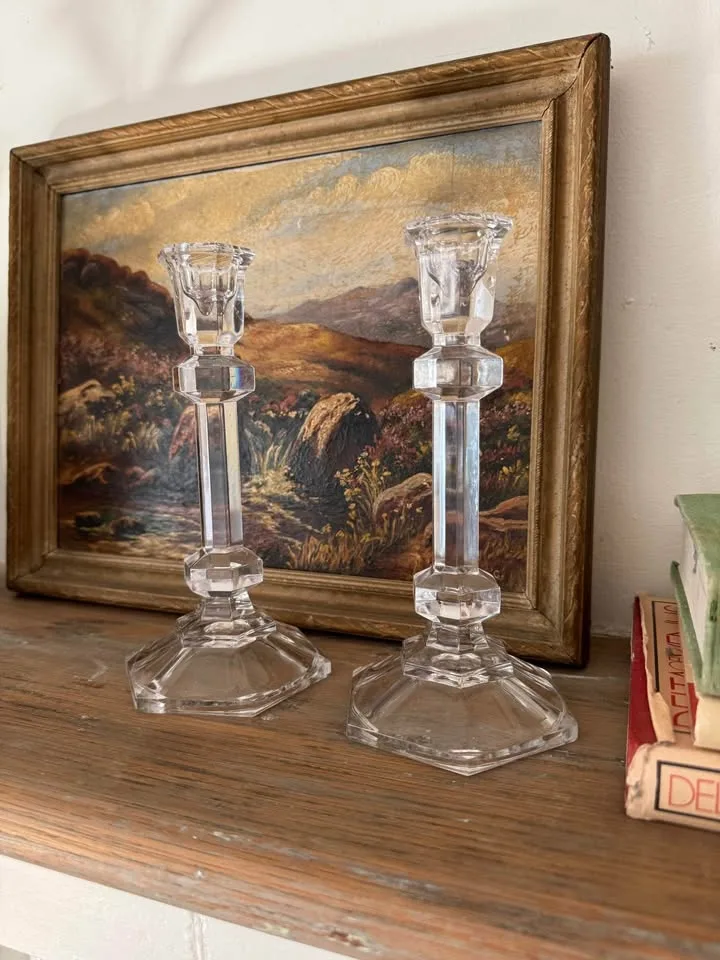 Hollywood Regency Style Crystal Candleholder image indicator(2)