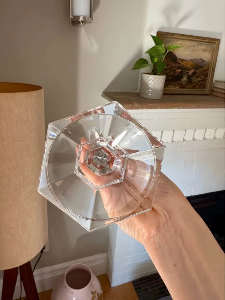 Hollywood Regency Style Crystal Candleholder image indicator(4)