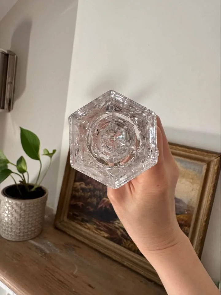 Hollywood Regency Style Crystal Candleholder image indicator(6)