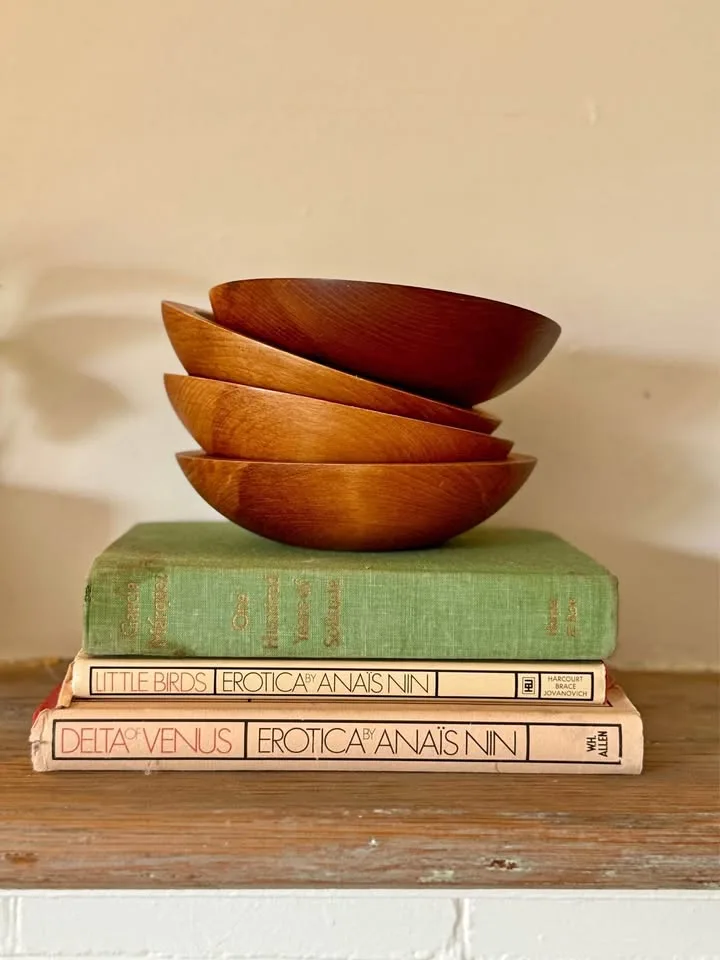 Baribocraft Canada Wooden Maple Bowl Set 4 Small Side Bowls thumbnail
