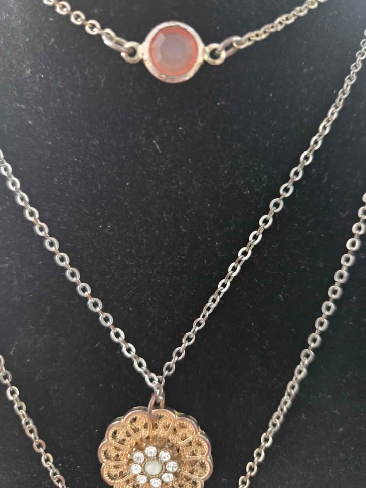 Vintage ICING Layered Gold Tone Necklace – Multi Strand - photo 3
