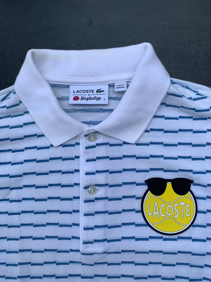 Lacoste X Yazbukey Men's Polo Shirt Size 3 Small Tennis Blue - photo 2
