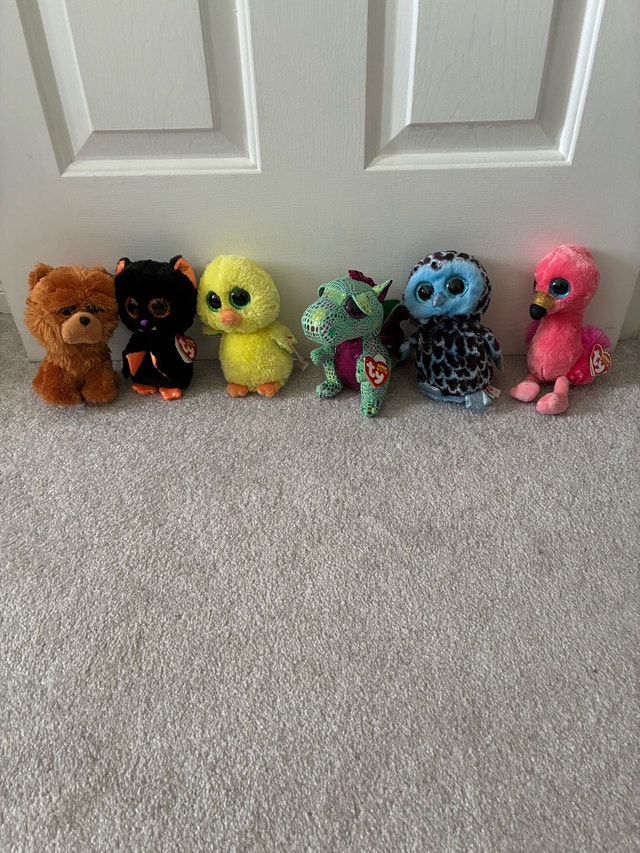6 Ty Stuffies