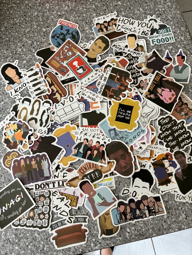 Friends Themed Vinyl Stickers