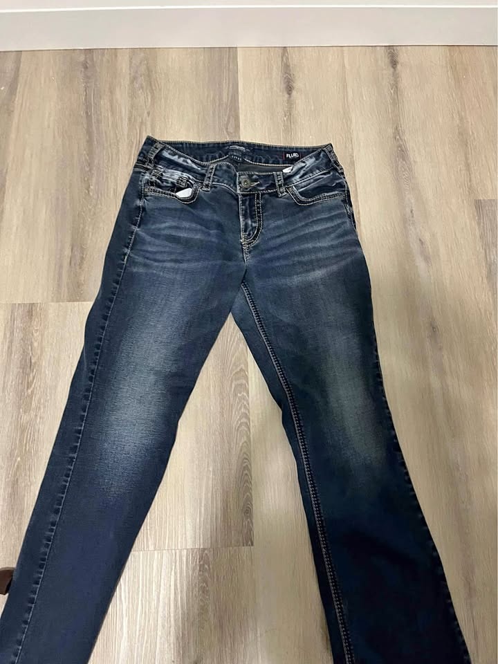 Silver Low Waisted Jeans