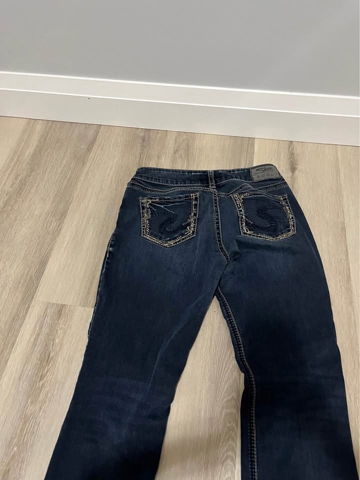Silver Low Waisted Jeans - photo 2