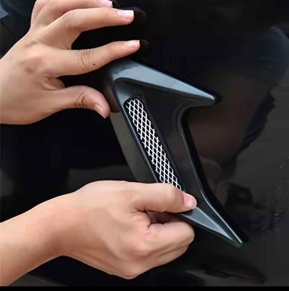 Carbon Fiber Universal Car Shark Gills Fender Side Air Flow Outl - photo 2