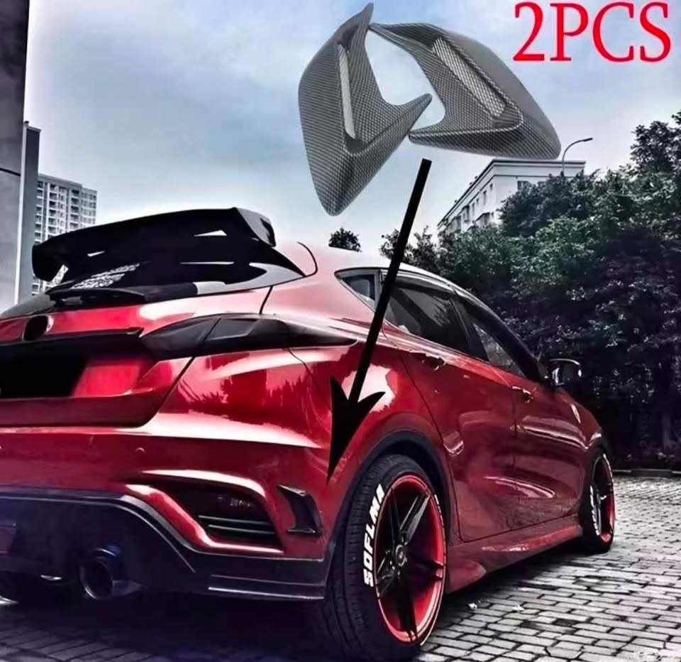 Carbon Fiber Universal Car Shark Gills Fender Side Air Flow Outl - photo 3
