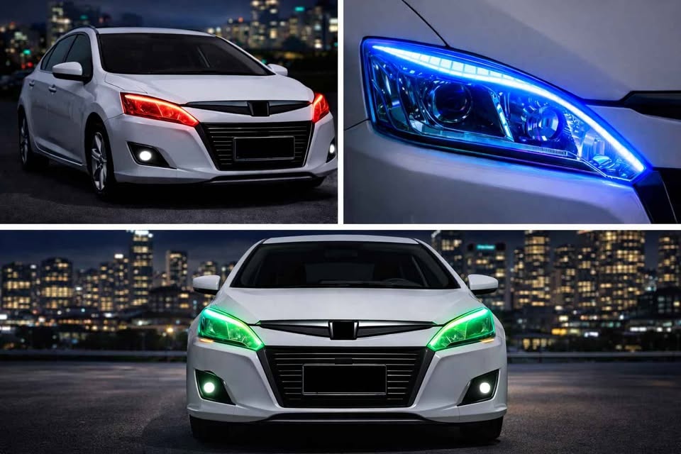 2PCS Symphony DRL RGB LED Daytime Running Light Strip – APP Cont - photo 3